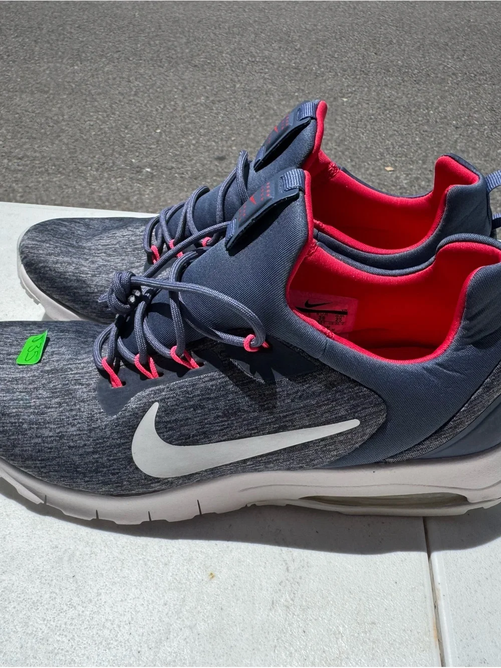 Nike Women's Navy and Pink Athletic Sneakers